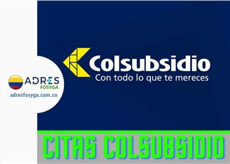 numero para citas colsubsidio|Citas Colsubsidio por Teléfono, Whatsapp e Internet